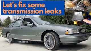 1994 Chevy Caprice Classic LS, How to repair wheel speed sensor, transmission leaks, service! 4L60E