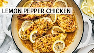 LEMON PEPPER CHICKEN | The Easiest 15-Minute Dinner Recipe!