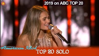 Riley Thompson sings Dolly Parton&#39;s  “Jolene” | American Idol 2019 TOP 20 Solo