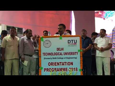 Delhi CM Arvind Kejriwal Addresses Orientation Programme at the Delhi Technological University