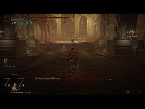 Elden Ring - Sir Gideon Ofnir, the All-Knowing Boss Fight (solo, melee, no summons)