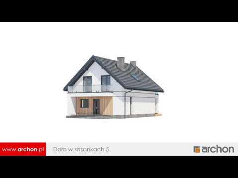 Dom w sasankach 5 -  Tani w budowie dom na wąską działkę I ARCHON+ Projekty Domów