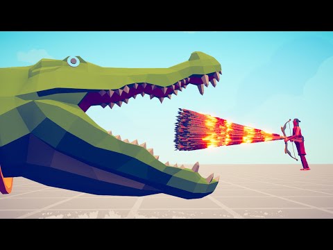 CROCODILE vs EVERY GOD ARCHER - Totally Accurate Battle Simulator TABS