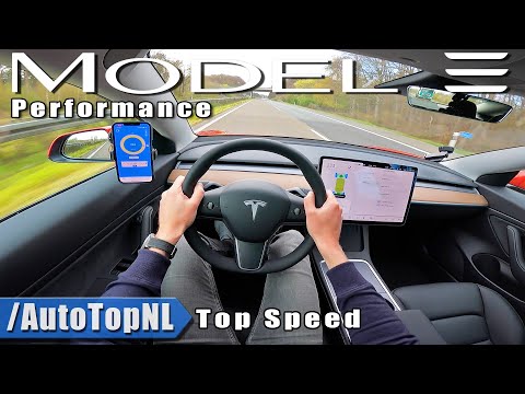 Thumbnail for 2021 Tesla Model 3 Performance TOP SPEED on AUTOBAHN [NO SPEED LIMIT] by AutoTopNL by Tesla Model 3