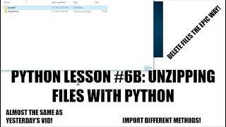 How to Unzip Files in Python