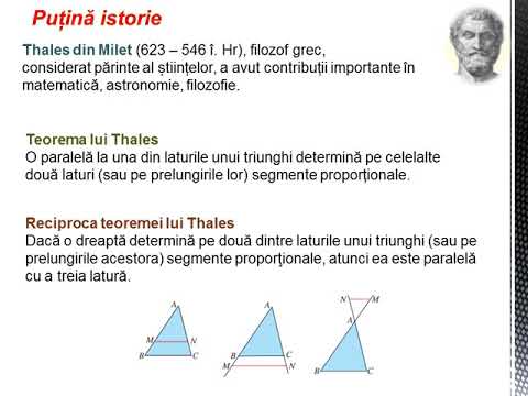 Asemanarea triunghiurilor  Teorie