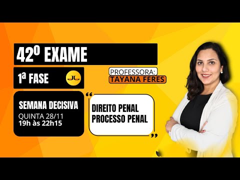 Semana Decisiva: GABARITANDO DIREITO e PROCESSO PENAL | 1ª fase - 42º Exame (OAB) #AOVIVO