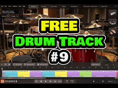 Free Drum Track #9 Driving Up 162 BPM