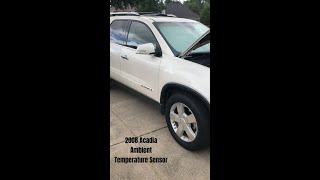 2008 Acadia Ambient Temp Sensor
