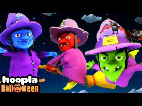 Spooky! Three Little Witches | Kids Song | Hoopla Halloween