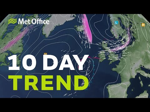 10 Day Trend – Drier next week but what happens at the weekend?