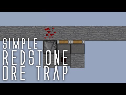 RexxStone - Simple redstone ore trap [Minecraft Redstone Tutorial]