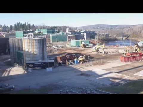 Démolition à l'usine Cascades terminé 17 novembre 2012