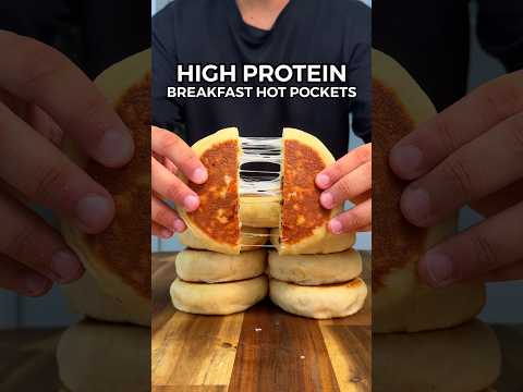 High Protein Breakfast Hot Pockets🍳🥓 Only 328 Calories With 32g Protein!
