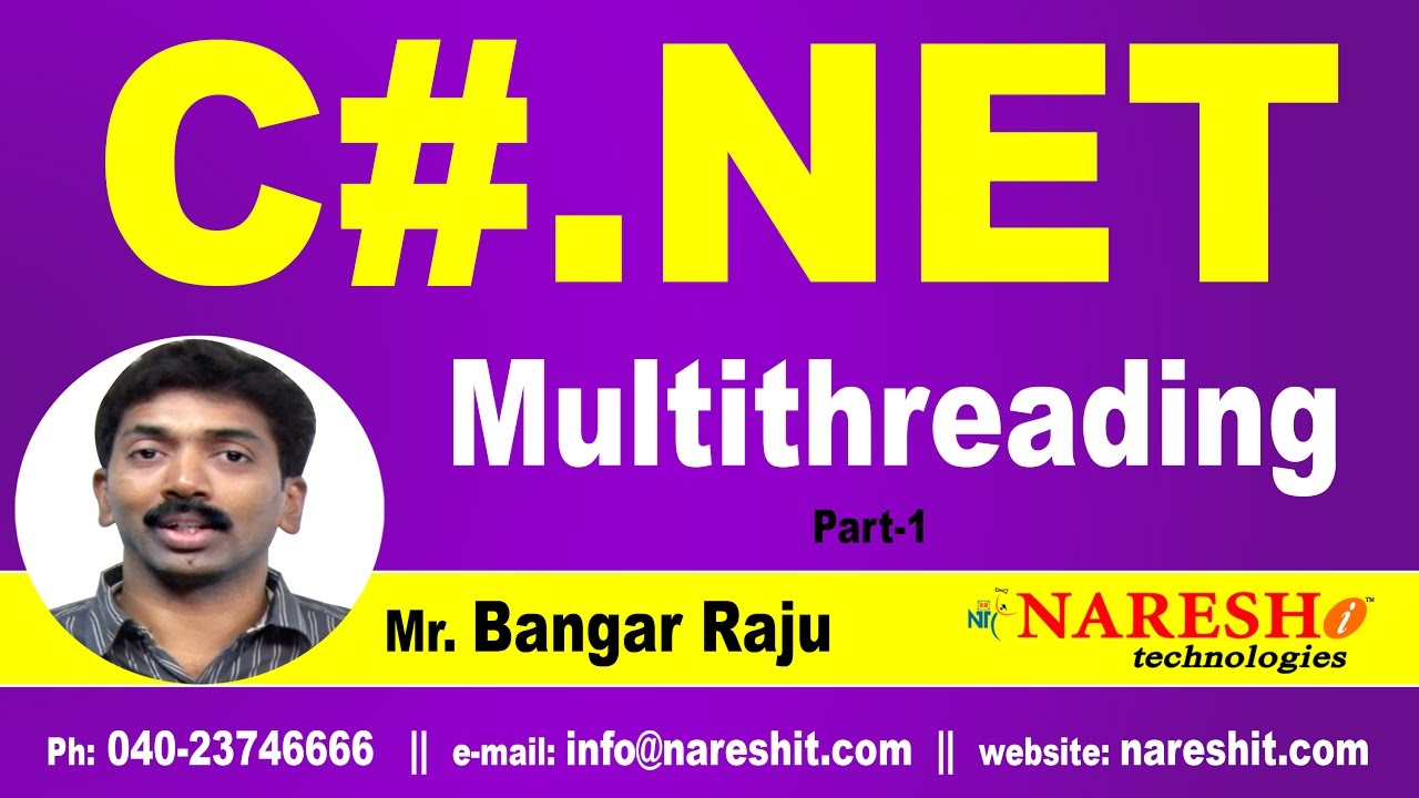 Multithreading in C# NET Part 1 | C#.NET Tutorial | Mr. Bangar Raju