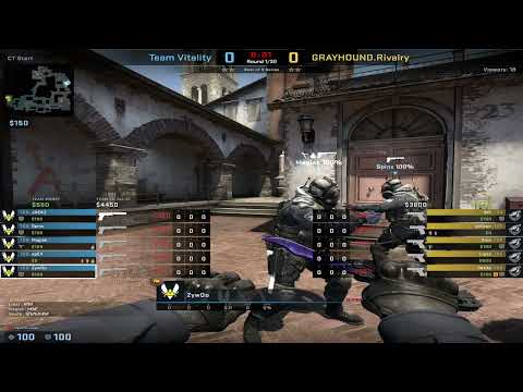 CSGO POV Vitality #ZYWOO vs. GrayHound at Inferno - 30 kills