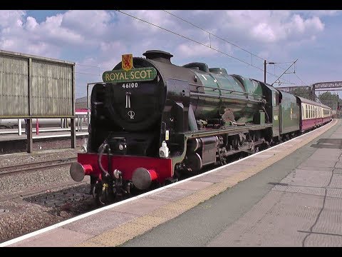 46100 Royal Scot at Crewe with The Welsh Borders Explorer on 10th June 2018