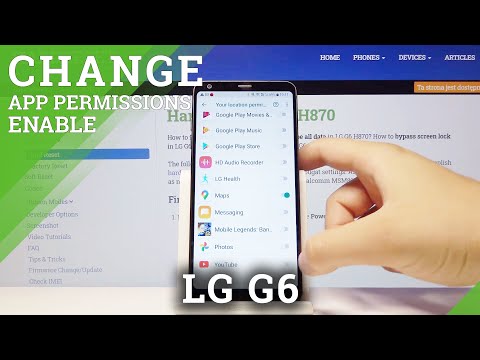How to Enter App Permissions in LG G6 – Control App Settings