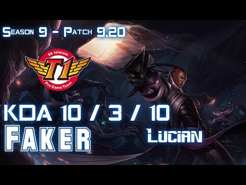 SKT T1 Faker LUCIAN vs KAYLE Mid - Patch 9.20 EUW Ranked