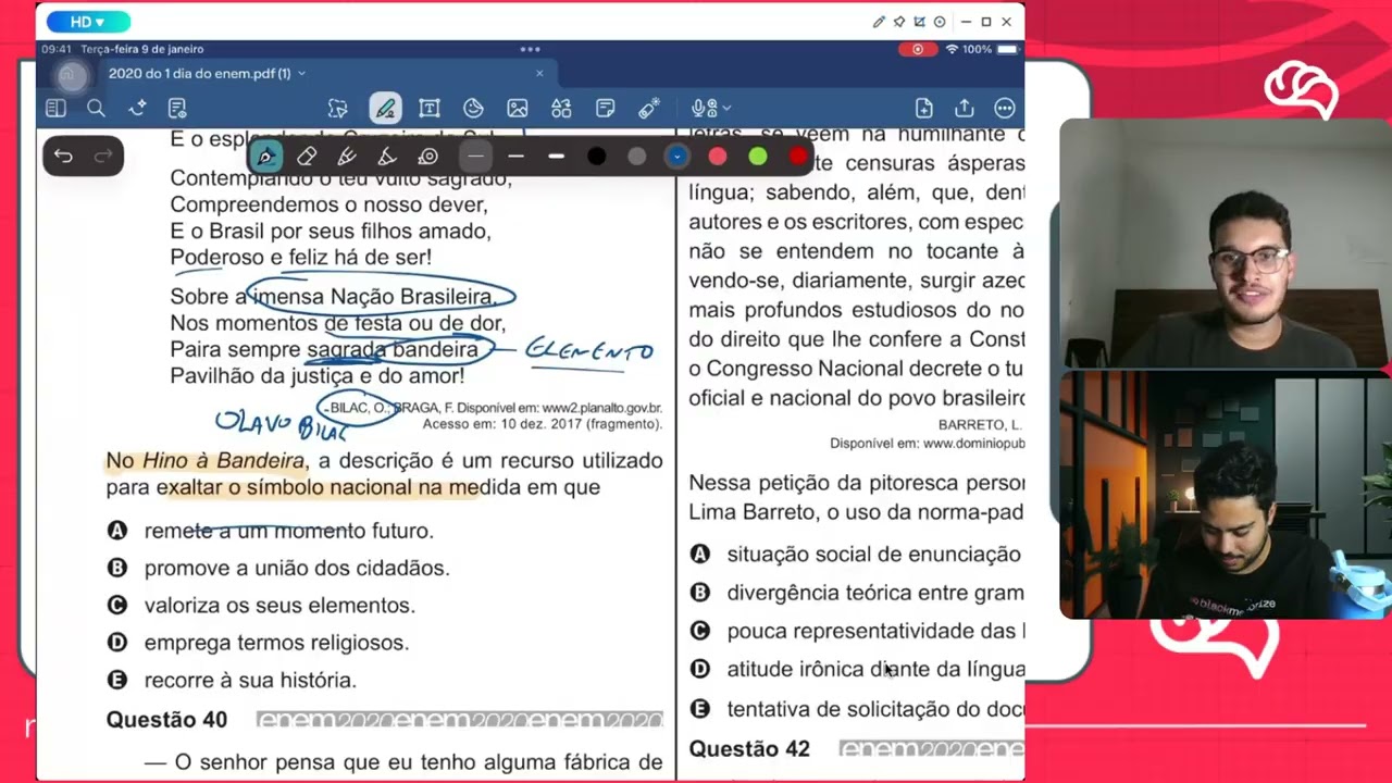 Resolução em Vídeo — Questão 39 ENEM 2020