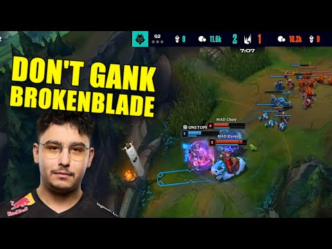G2 BROKENBLADE 1V2S MAD LIONS TWICE on K'SANTE!!