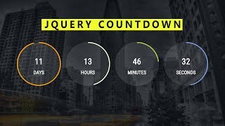 Countdown JQuery Effect ( Source file included ) -  Web Design Tutorial