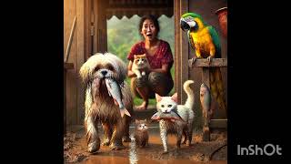 หมาแมวเพื่อนรัก ตอน เล่นโคลนจับปลามอมแมม