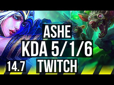 ASHE & Senna vs TWITCH & Brand (ADC) | 5/1/6, 500+ games | NA Master | 14.7