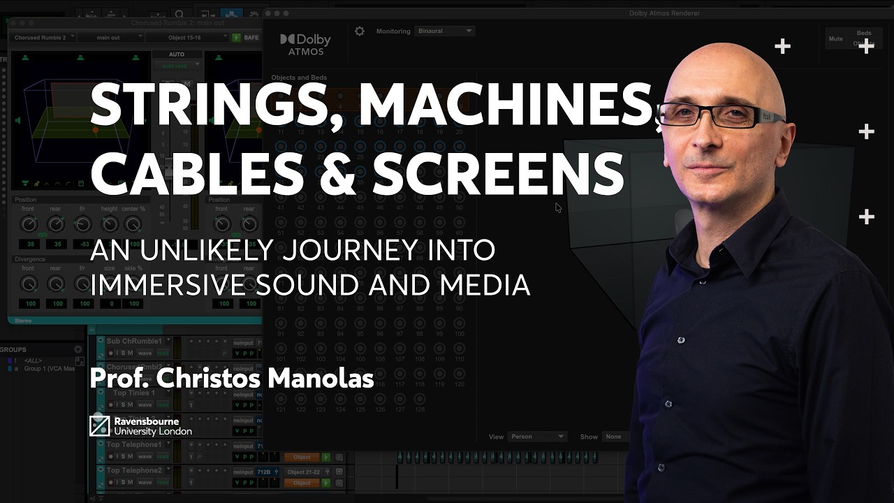 Strings, Machines, Cables & Screens: An Unlikely Journey Into Immersive Sound and Media