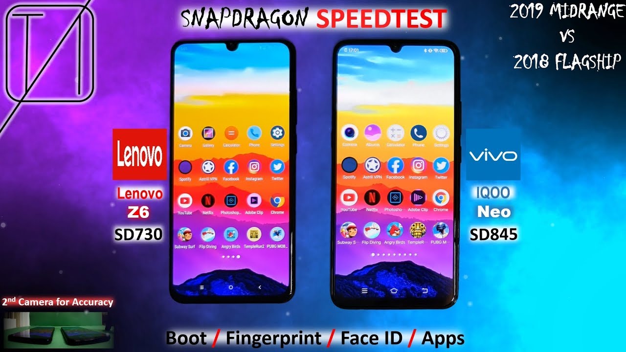 Vivo IQOO Neo vs Lenovo Z6 Speed Test