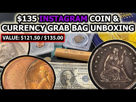I Tried Buying a $135 INSTAGRAM Rare Coin Grab Bag - Results of the Unboxing!!!