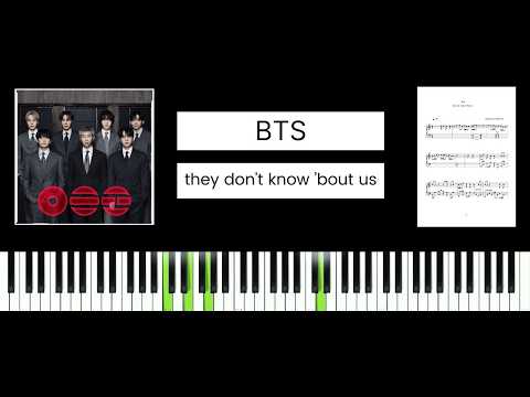 BTS - they don&rsquo;t know &rsquo;bout us (BEST PIANO TUTORIAL & COVER)