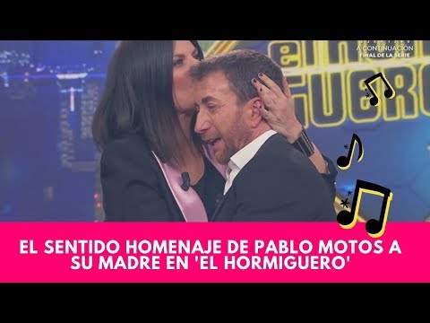 El sentido homenaje de Pablo Motos a su madre en 'El hormiguero'