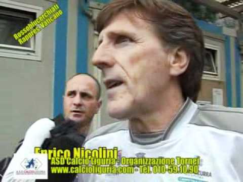 INTERVISTA A ENRICO NICOLINI   (ROSSOBLUCERCHIATI PER LA SOLIDARIETA') - CALCIO LIGURIA