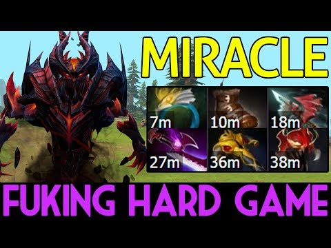 Miracle- Dota 2 [Shadow Fiend] Fuking Hard Game - 1v9 Failed