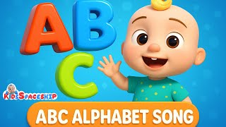 ABC Song & Alphabet for toddlers with full of fun | Kids Spaceship | Nursery Rhymes & Poem Song