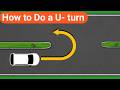 How To Do A U Turn Step By Step Making U Turn At The Median For Beginners Usa Uturn Driving