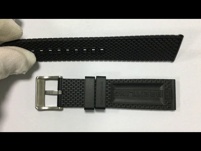 Vídeo relacionado con MODBAND Correa de silicona para reloj Breitling Navitimer Avenger con hebilla de 22 mm 24 mm, 24mm, Agate