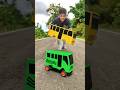 RC Big Yellow School Bus Ko Mini Green Bus Mein Exchange Kar Diya
