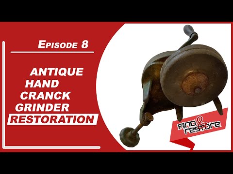 Antique hand crank grinder restoration