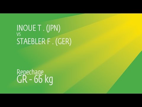 Repechage GR - 66 kg: T. INOUE (JPN) df. F. STAEBLER (GER), 2-2