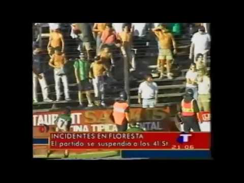 Incidentes en All Boys 3 - Nueva Chicago 0 (Nacional B 1998/1999)