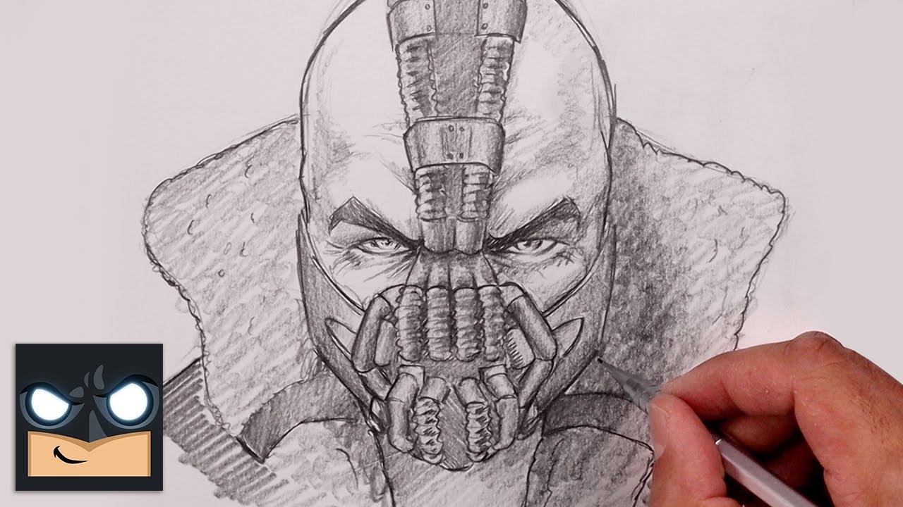 How To Draw Bane | Dark Knight Sketch Tutorial