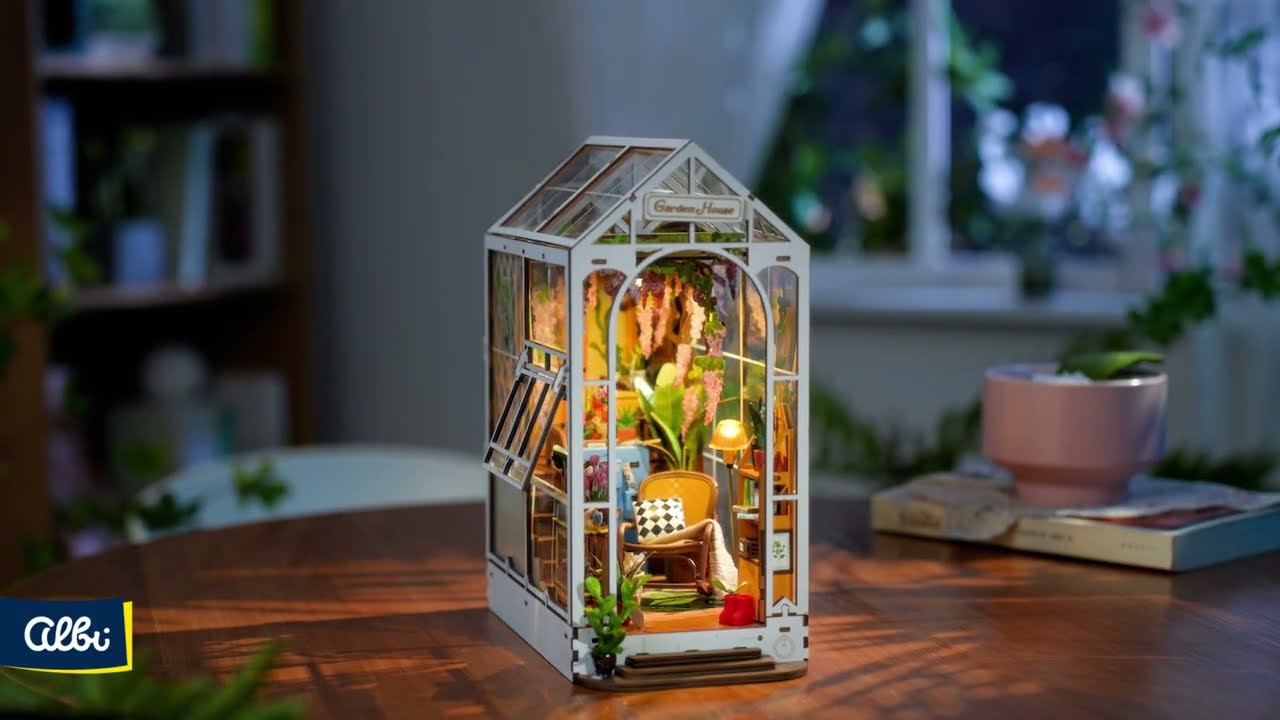 Drewniane modele 3D – Kącik książkowy. Domek ogrodowy