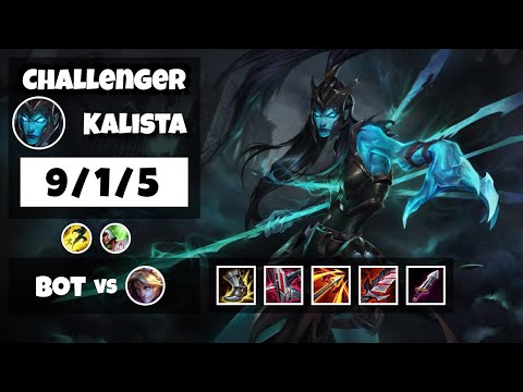 Kalista vs Ezreal NA Challenger BOT (9/1/5) - v11.11