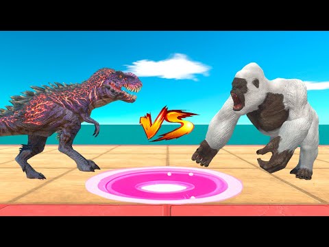 Kaiju Evolution Arena: Carnivore Dinosaurs vs Mutant Primates - Animal Revolt Battle Simulator
