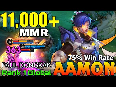 11,800+ MMR Aamon 75% Win Rate - Top 1 Global Aamon by PAUL DONGKAK - Mobile Legends