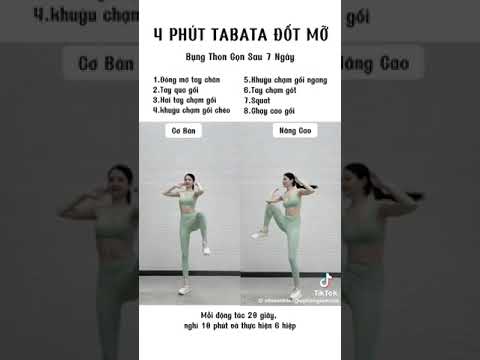 4 phút tabata đốt mỡ cho bụng thon gọn sau 7 ngày