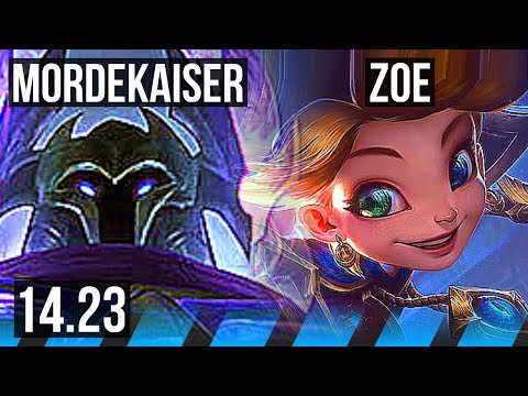 MORDEKAISER vs ZOE (MID) | KR Diamond | 14.23