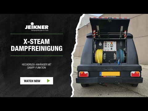 x-Steam Trailer - kompakter Hochdruckreiniger - HD-Anhänger von Jeikner mit Dampfreinigung